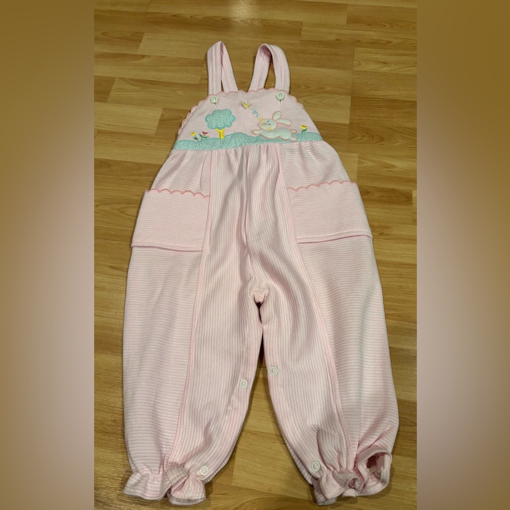Tiny Tots Vintage Bunny Overalls Jumper
